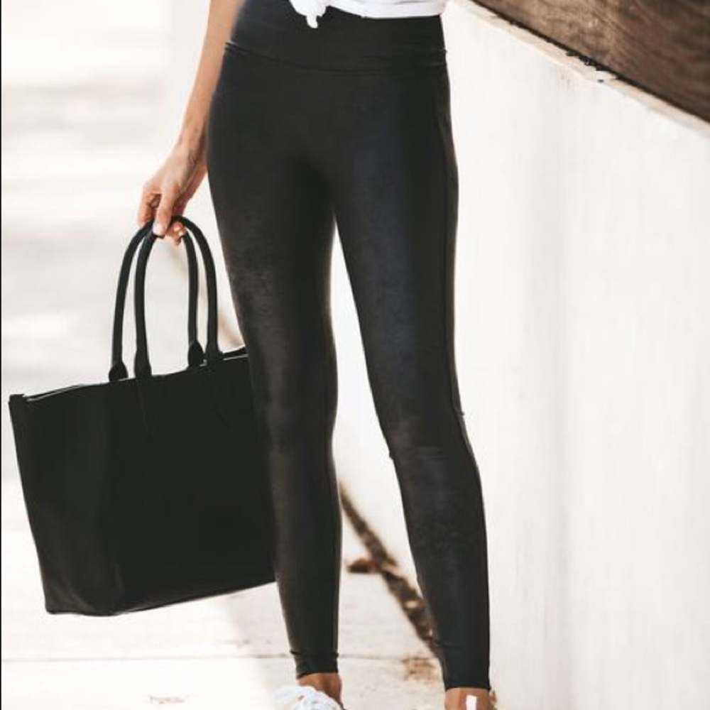 Spanx faux leather leggings